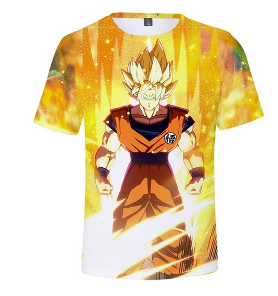 

2019 new cartoon dragon ball super saiyan vegeta 3d print kids t shirt japan anime t shirt summer fashion children t shirt hip hop k1295, White;black