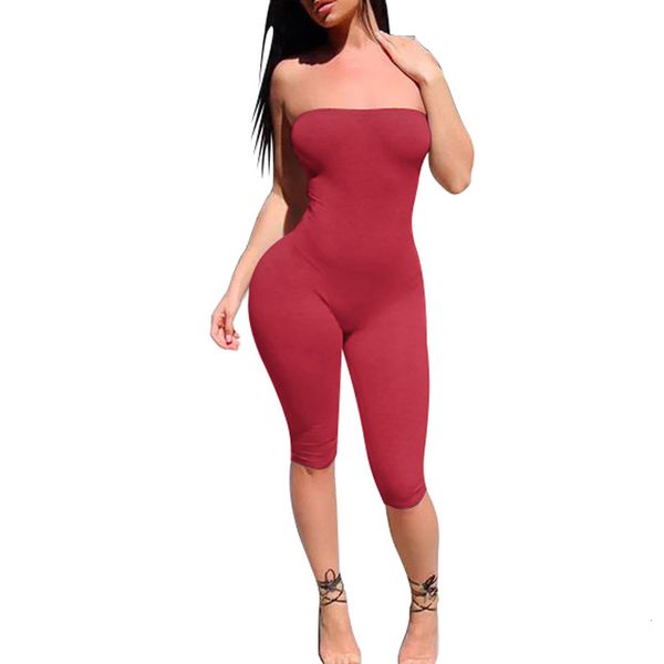 

женщины-футляр комбинезон комбинезоны твердая женщины дамы clubwear без бретелек комбинезон черный bodycon партии комбинезон rompers широкие, Black;white