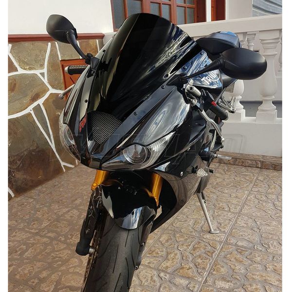 

motorcycle double bubble windshield windscreen screen for 2006 2007 2008 daytona 675 black clear