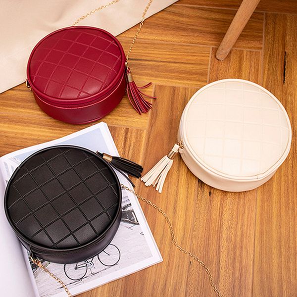 

new round handbag bags ladies women fashion handbag out shoulder bag tote round package shoulder bag chain
