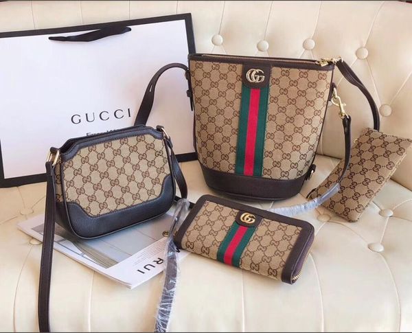 

sale 3 piece set designers bags women crossbody bag genuine leather luxury handbags purses designers lady tote bags coin purse three item 05