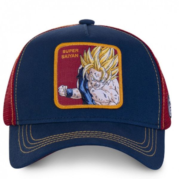 

new brand dragon ball super saiyan snapback cap cotton baseball cap men women hip hop dad mesh hat trucker dropshipping, Blue;gray