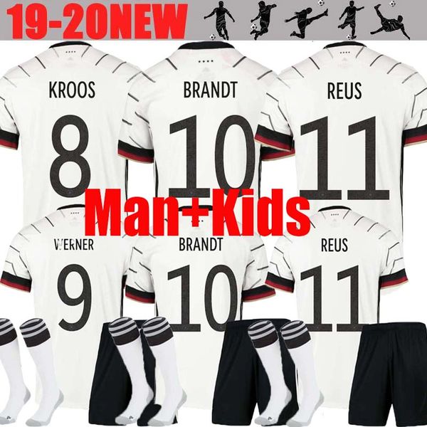 

Men kid germany euro 2020 occer jer ey home away kit et hummel kroo draxler reu muller gotze kimmich football hirt uniform, Black;yellow