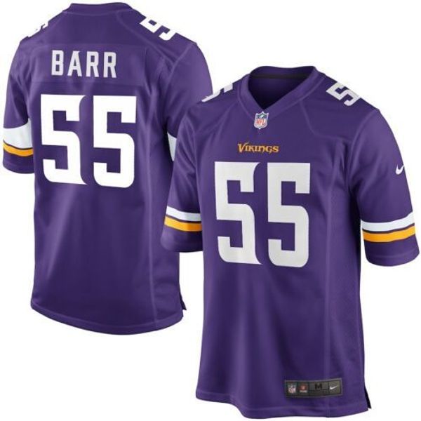 

anthony barr #55 men's purple xs-5xl stitched football jerseys, Gray
