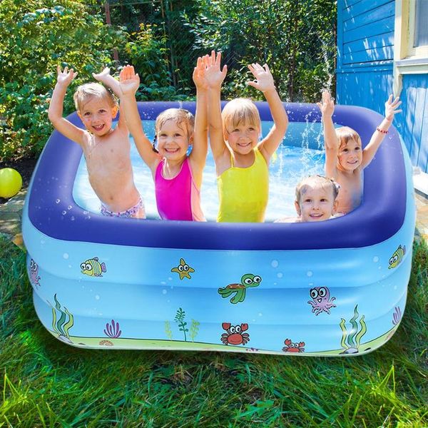 

summer inflatable swimming pool, family swim center pool for kids, adults, backyard, outdoor