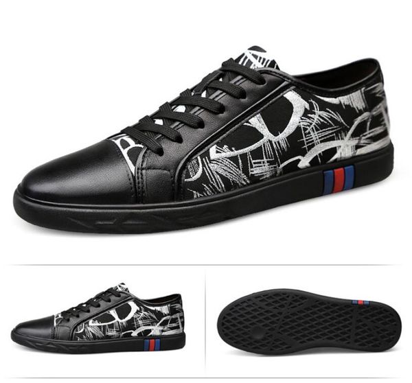 

spring autumn mens loafers men shoes casual fashion male lace flower shoes mens genuine leather flat leather design shoes for men 38-46 s01, Black