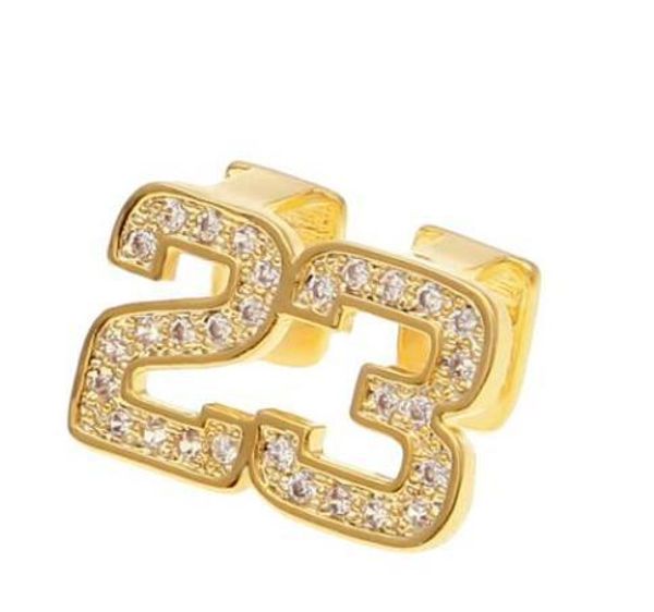 

new custom fit gold silver color micro pave cubic zirconia 23 & bottom teeth grills halloween christmas gift for men, Blue;slivery