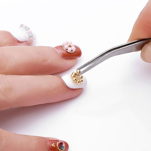 

mixed size 3d metal balls caviar beads manicure accessories colorful diy design nail rhinestones nail art decorations, Silver;gold