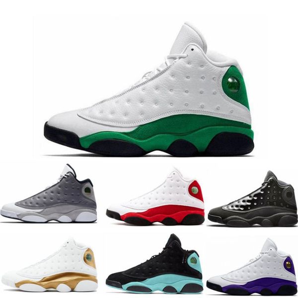 

new arrival 13s dmp playoff island green jumpman 13 men basketball shoes celtics lakers rivals chicago he got name black cat mens sport snea