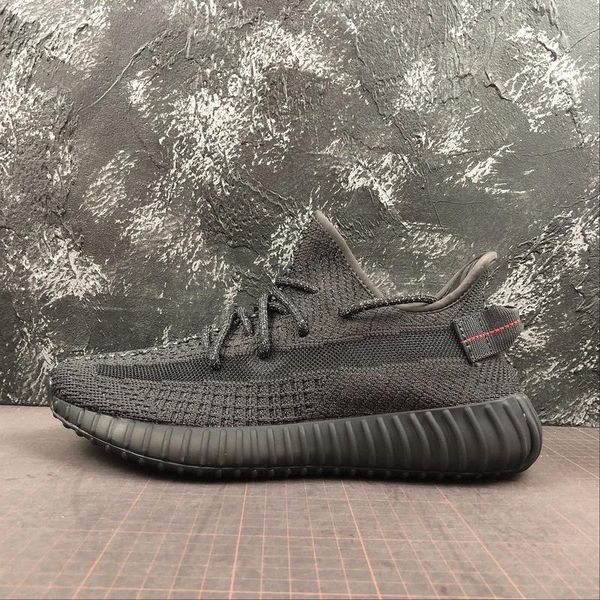 

v2 black reflective sneakers kanye sneaker west running shoes trainer youth kids men women trainers real boots fu9007