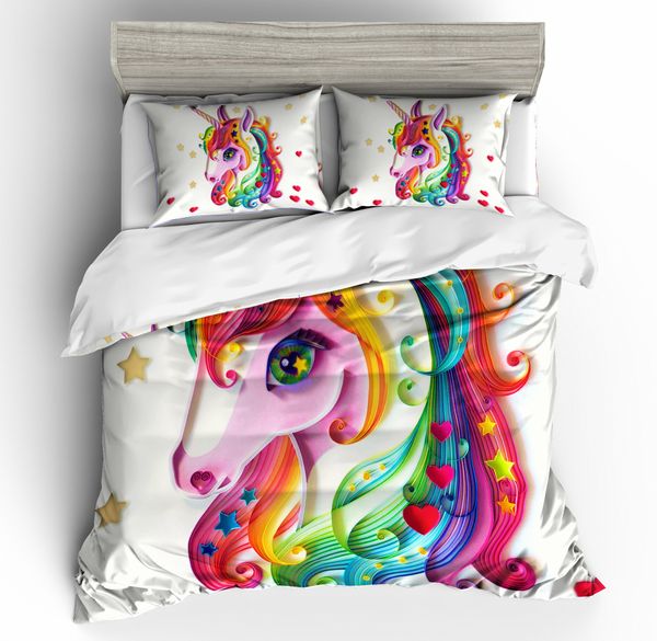 Cute Cartoon Pretty Bedding Set With Pillowcases Home Texile