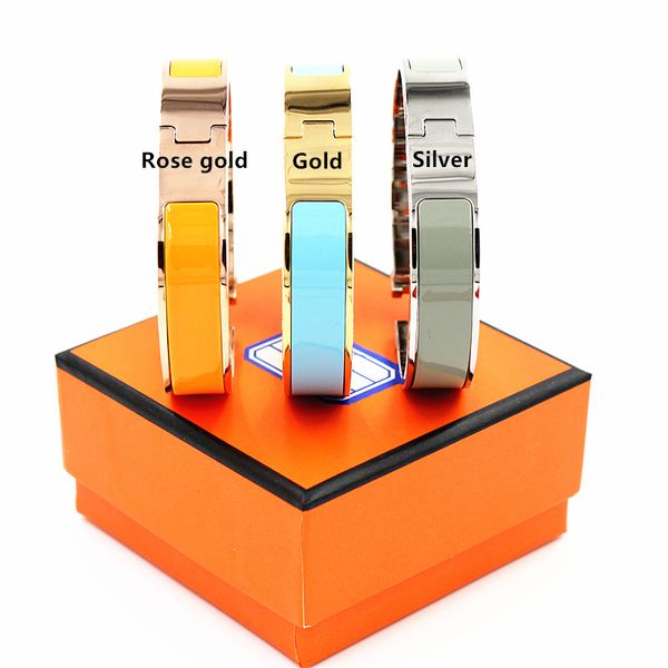 

12 мм роскошные браслеты из нержавеющей стали браслеты браслеты эмаль браслеты ро