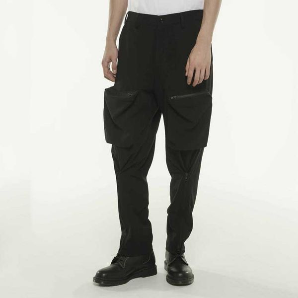 

customized new men's casual trend spring straight pants with all kinds of leggings loose and handsome harun pants, Black