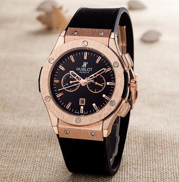 

New 13 aaa 13 hublot famou watche men watch leather belt men port watch no box h8
