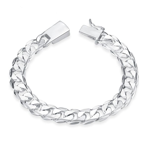 

s925 silver bracelets for pulseira feminina bileklik bizuteria women men kehribar s925 mujer jewelry gemstone bracelet, Golden;silver