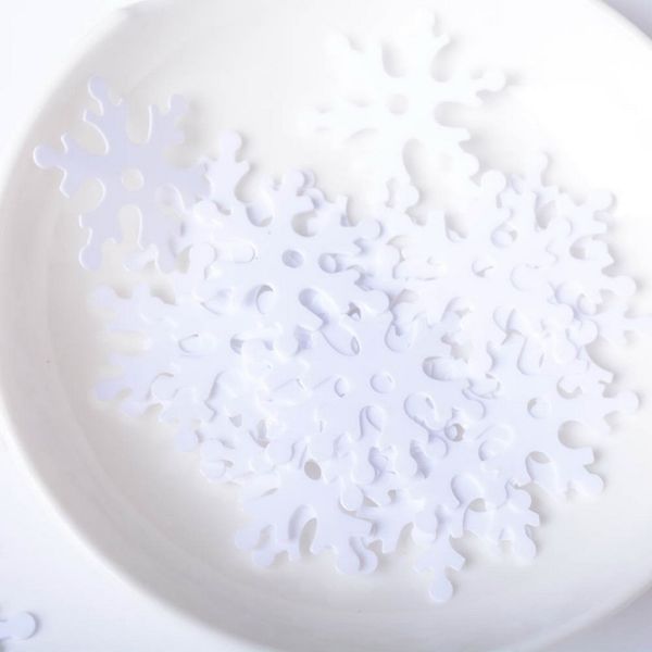 

23mm universal throw confetti christmas snowflake confetti for wedding portable christmas table decor home decor