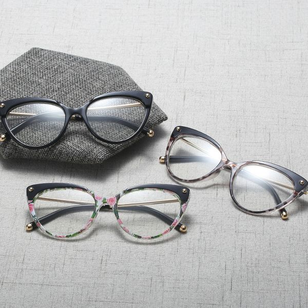 

wholesale-eyeglasses cat eye glasses frames tr90 optical fashion computer glasses new, Silver