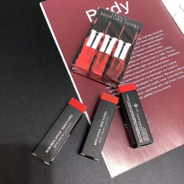 Mac In 1 Travel Exclusive Matte Lipstick Rouge A Levre Maquillaje Rouge à Lèvres Set Kit Free Makeup Lip Tint From Daozhi12345 305 Dhgatecom