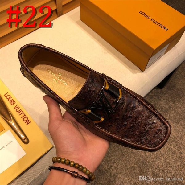 

21fw handmade suede leather mens shoes casual luxury brands men loafers breathable driving shoes slipon moccasins men big size 46 yeye2, Black