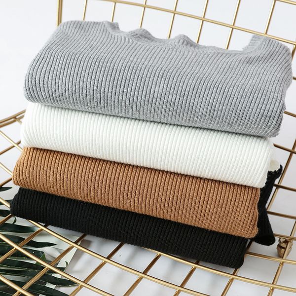 

2019 autumn winter sweater women pullover jumper long sleeve o-neck knitted outwear pull femme, White;black