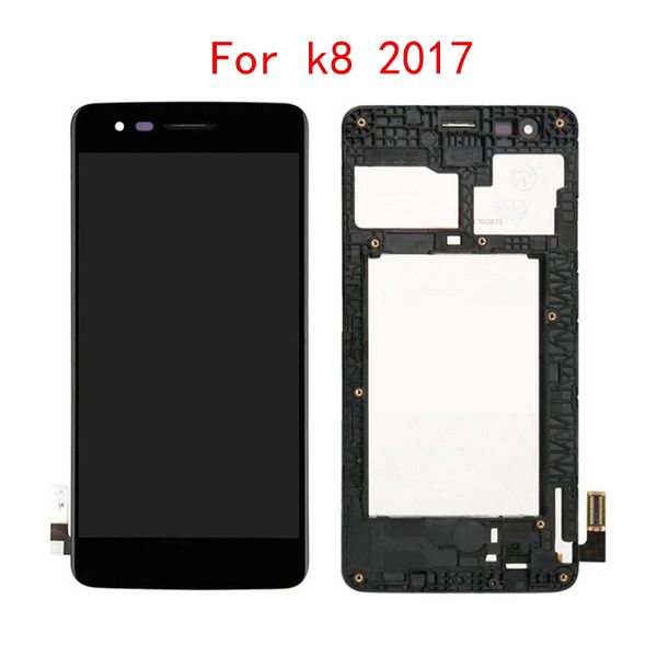

10pcs brand new 5.0" screen for lg k8 2017 m200 m210 ms210 lcd pantalla with touch screen glass frame assemb
