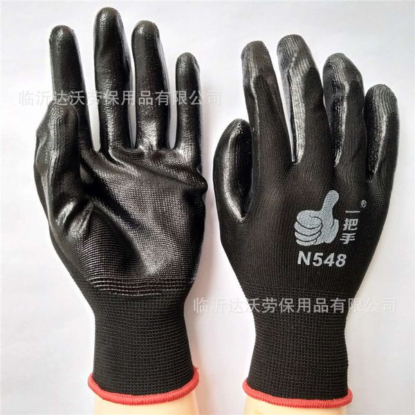 

wholesale dewguantes trabajo 24pcs=12pair new work safety gloves nylon knitted gloves with pu coated for gardener d18110705, Blue;gray