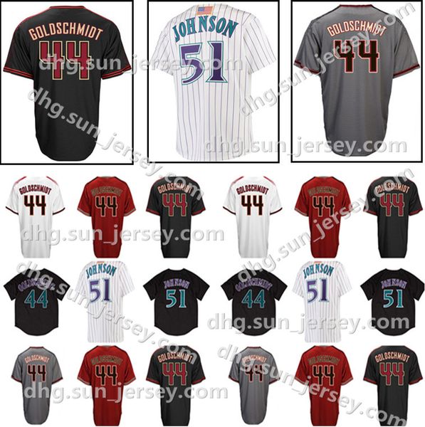 

Mens Arizona jersey 44 Paul Goldschmidt Baseball jersey 51 Randy Johnson Top quality Jerseys Fast Free Shipping