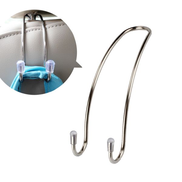 

clips automotive metal car seat hook auto headrest hanger bag holder for car bag purse cloth grocery storage auto fastener