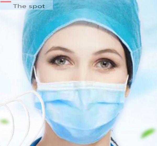 

dhl in stock disposable 3 layers medical n95 mask facial protective cover masks set anti-dust mask