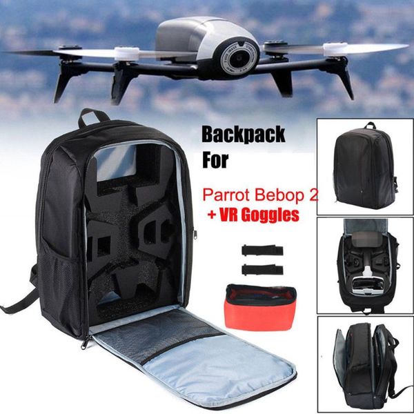 

1set portable backpack travel shoulder bag carrying case propellers for parrot bebop 2 fpv drone accessories