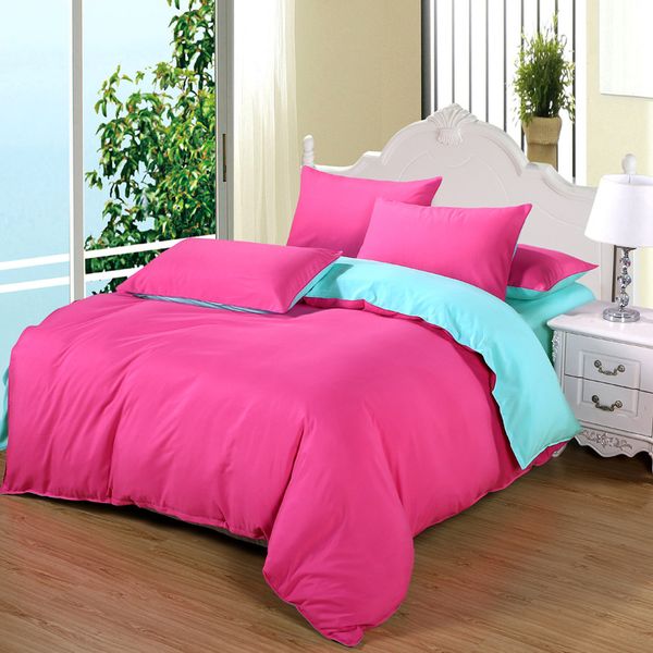 

pure color white comforter bedding sets l duvet cover set king size home bed cover pillow case bedroom decoration