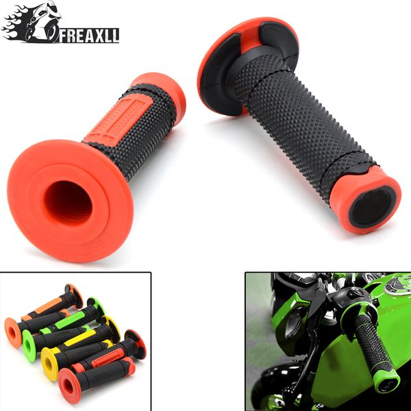 

7/8" 22mm motorcycle rubber hand grips handle gel dirt pit bike motocross handlebar grips for street triple msx