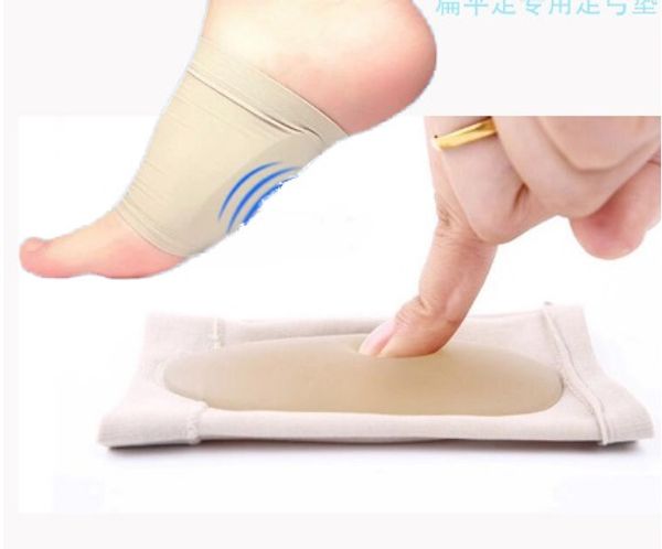 

1 Pair Bandage Protection Unisex Correction Flat Feet Orthotic Arch Support Foot Care Soft Brace Reusable Insoles Silicone Gel