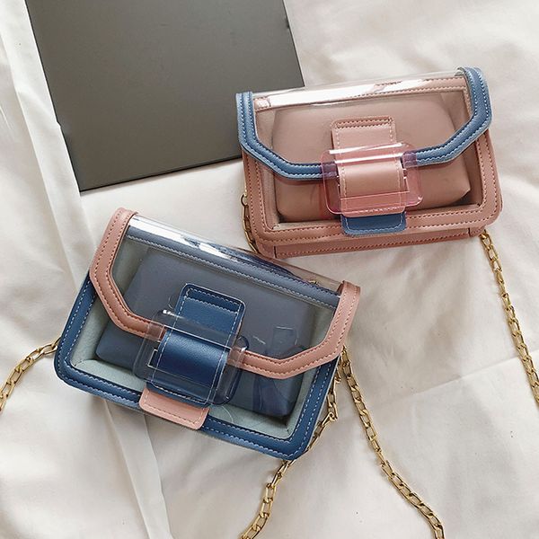 

женская мода сумки пвх прозрачный мешок casual плеча сумка урожай дамы crossbody сумки девушки сумки # h25