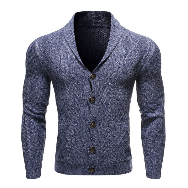 

2019 men's button solid knit trench coat jacket autumn winter korean oversize knitted cardigan long sleeve outwear, White;black