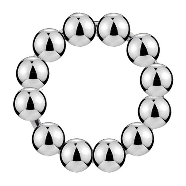

stainless steel male cock bondage restraint penile beads ring lock fine ring game toy for men gay