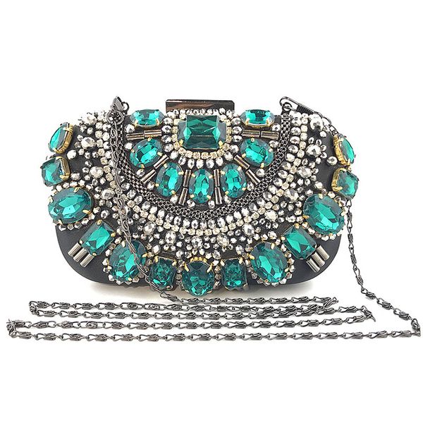 

women evening bag party beading rhinestone crystal purse wedding handbags j9