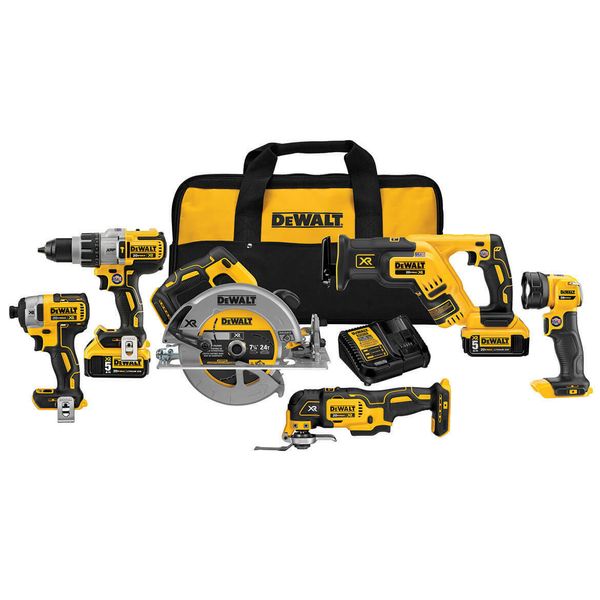 

Dewalt dck694p2 20 volt 6 tool cordle driver and aw combo kit