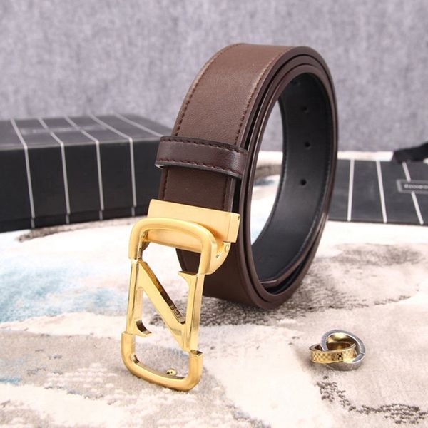 

ремни для мужчин бренд дизайнера двухстороннего ремня, с новой медной пряжкой, шириной 3,5 см, с упаковкой waistband, Black;brown