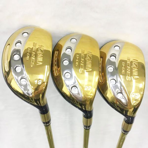 

new golf clubs honma u-06 golf hybrid wood 19.22.25 loft 5 star wood clubs graphite shaft r s flex ing