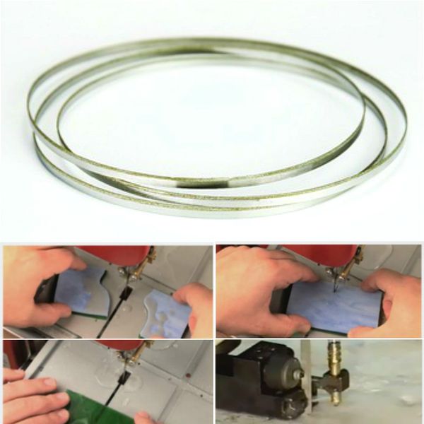 

37-59*1/8 inch stainless steel seamless circular diamond band saw blade bimetal saw blade for cutting graphite glass stone