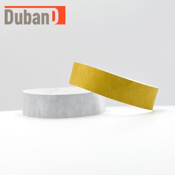 

100 шт solid gold и silver цвет 0,75 дюйма tyvek wristbands с номерами серии идентификационные браслеты для партии события, Golden;silver