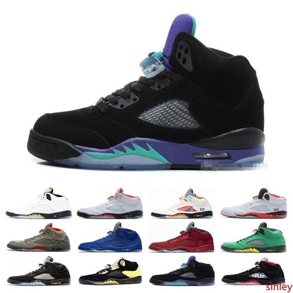 

оптовой трофей комната 5s ice blue men баскетбол обувь 5 laney желтого бреда красной замши белого цемента metallic black дизайнер спорт snea