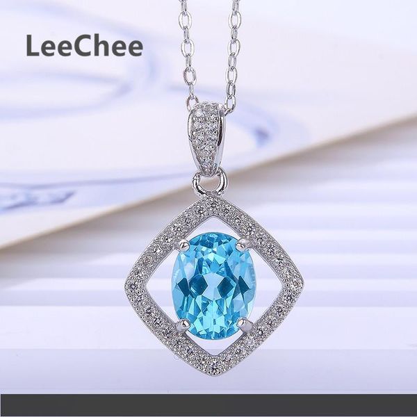 

нађѬалнй бђле опаз кђлон дл женин 7*9 мм дѬагоеннй камен изканне вели, Silver