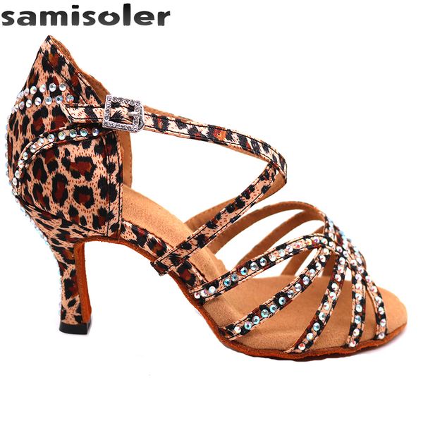 

samisoler brown 2019 new latin dance shoes ballroom dance shoes ballroom latin rhinestone