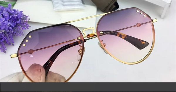 

new fashion designer sunglasses 2268 reimless frame sunglasses simple atmosphere style ultra-light decorative glasses uv400 lens, White;black