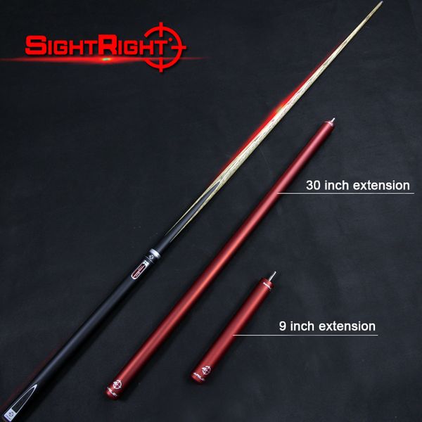 

professional riley rsr-1el 3/4 snooker cue case set 9.5mm tip with 2 extensions 30'' and 9'' china