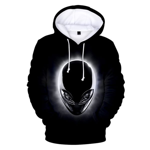 

new fashion et alien 3d printed hoodies hip hop men women funny long sleeve homme pocket hooded sweatshirts boys/girls clothes, Black