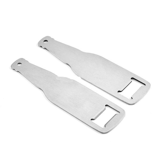 

creative beer bottle shaped opener stainless steel flat wine bottle opener kitchen bar tool
