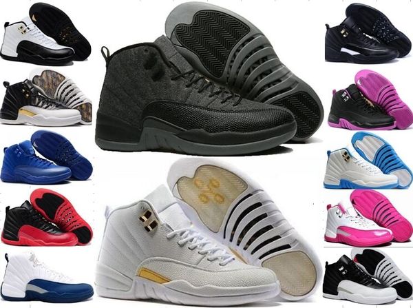 

women men 12 basketball shoes man 12s white gym red french blue 12s taxi playoffs wolf grey flu game the master sneakers 13